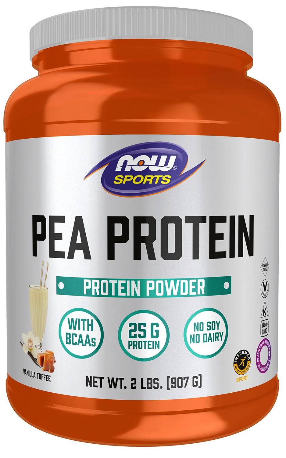 NOW Foods Pea Protein - Vanilla Toffee