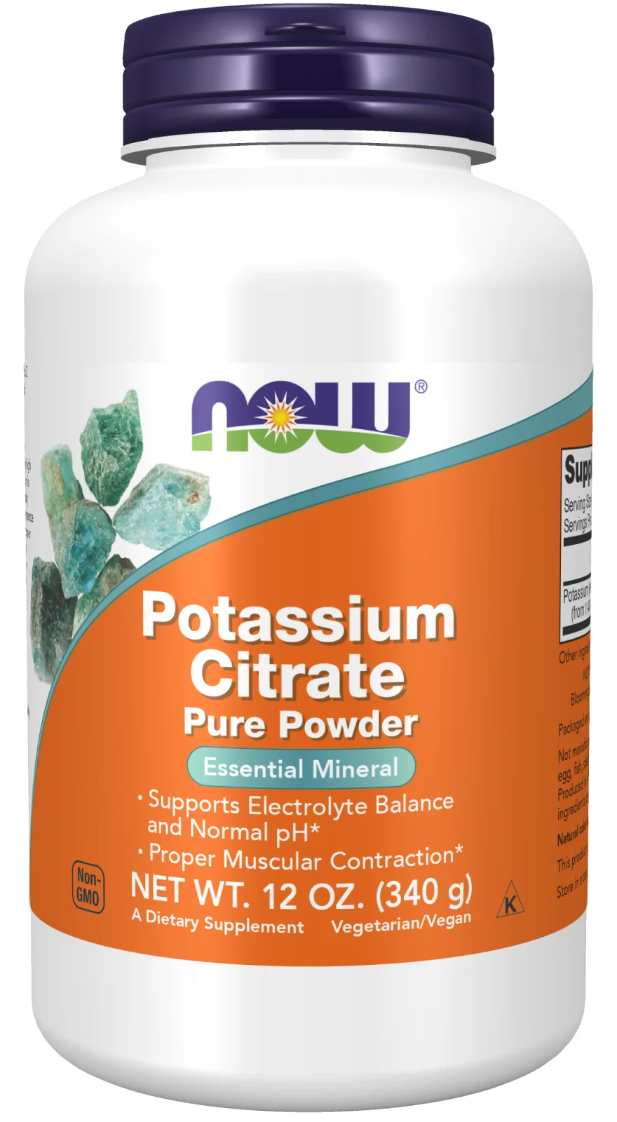 NOW Foods Potassium Citrate - Pure Powder