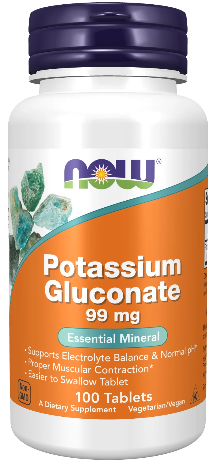 NOW Foods Potassium Gluconate - 99mg