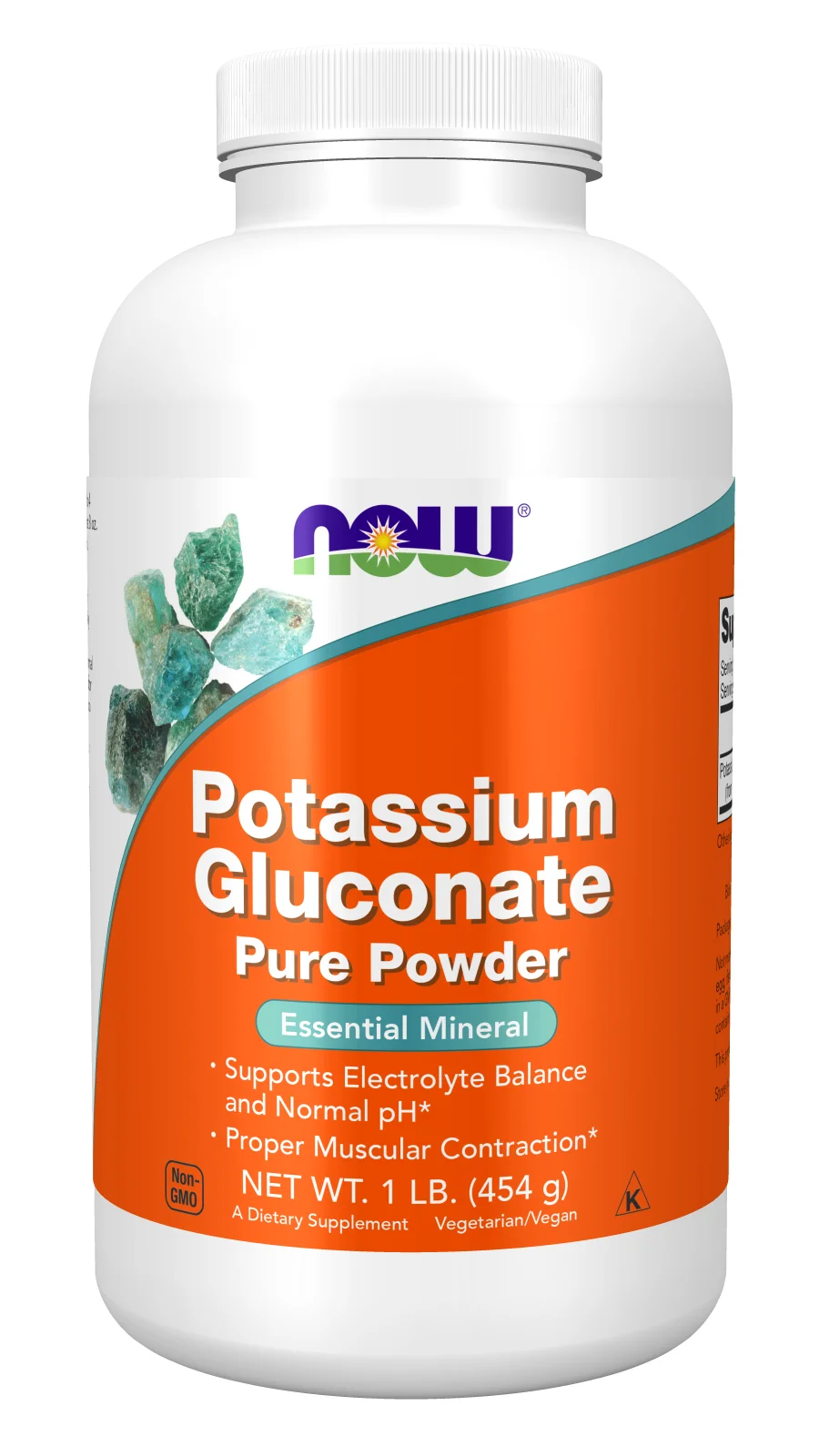 NOW Foods Potassium Gluconate - Pure Powder
