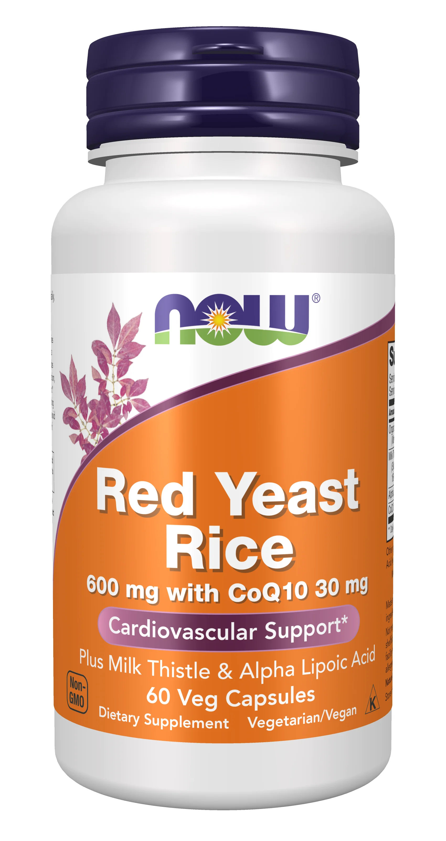NOW Foods Red Yeast Rice with CoQ10, 600mg