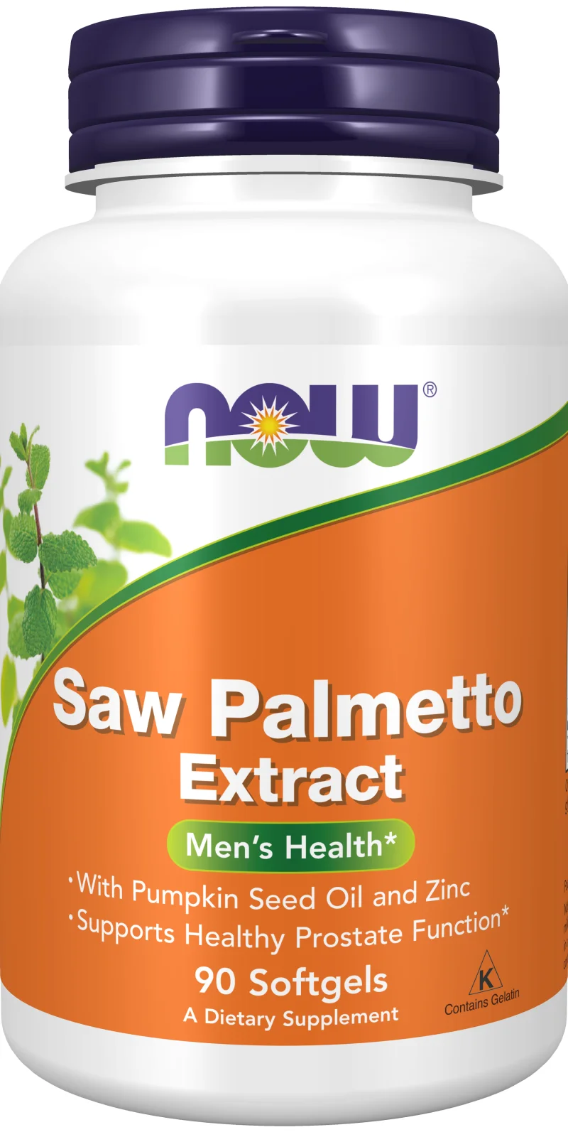 NOW Foods Saw Palmetto Extract with Pumpkin Seed Oil and Zinc, 80mg