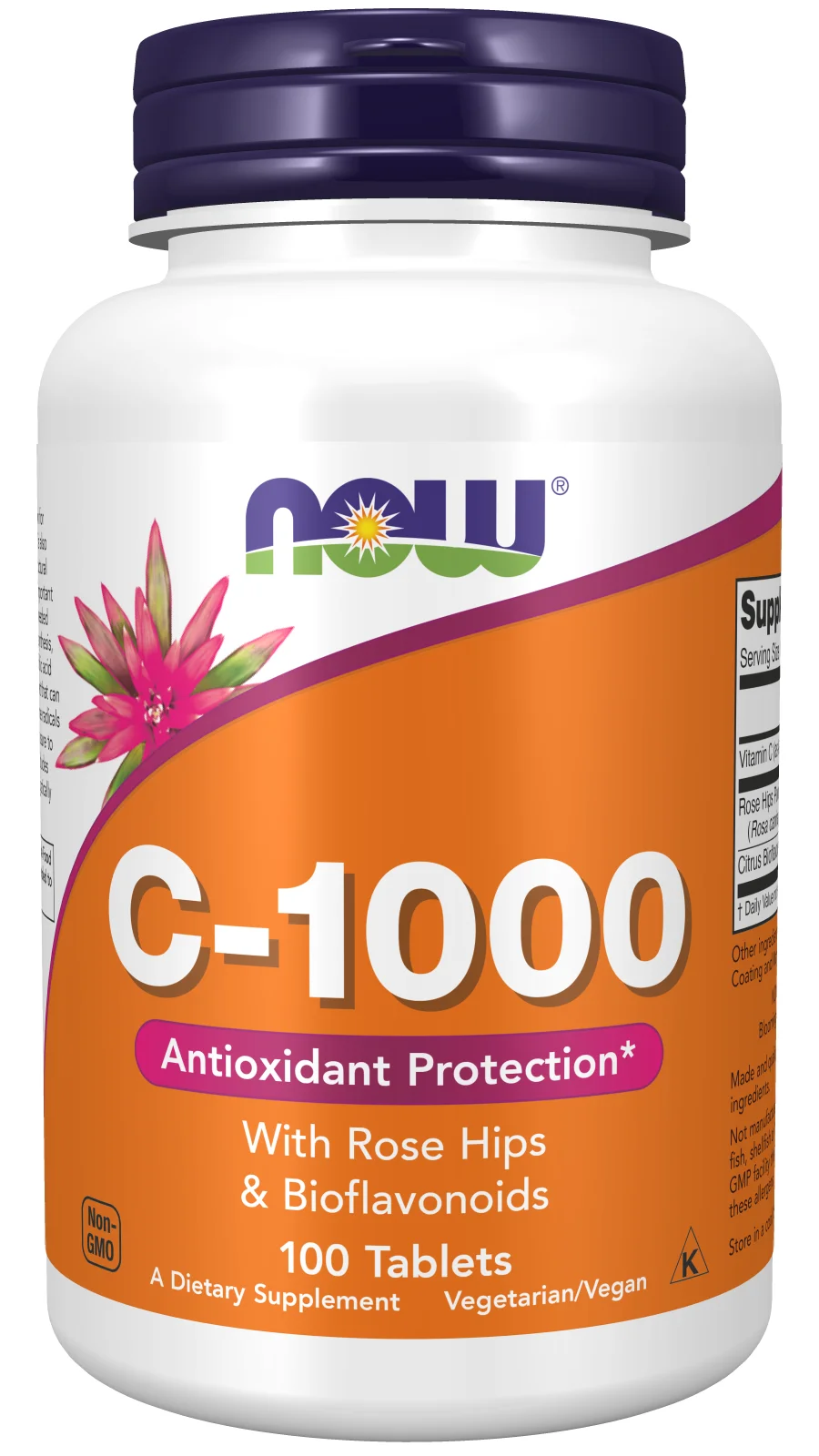 NOW Foods Vitamin C-1000 with Rose Hips & Bioflavonoids