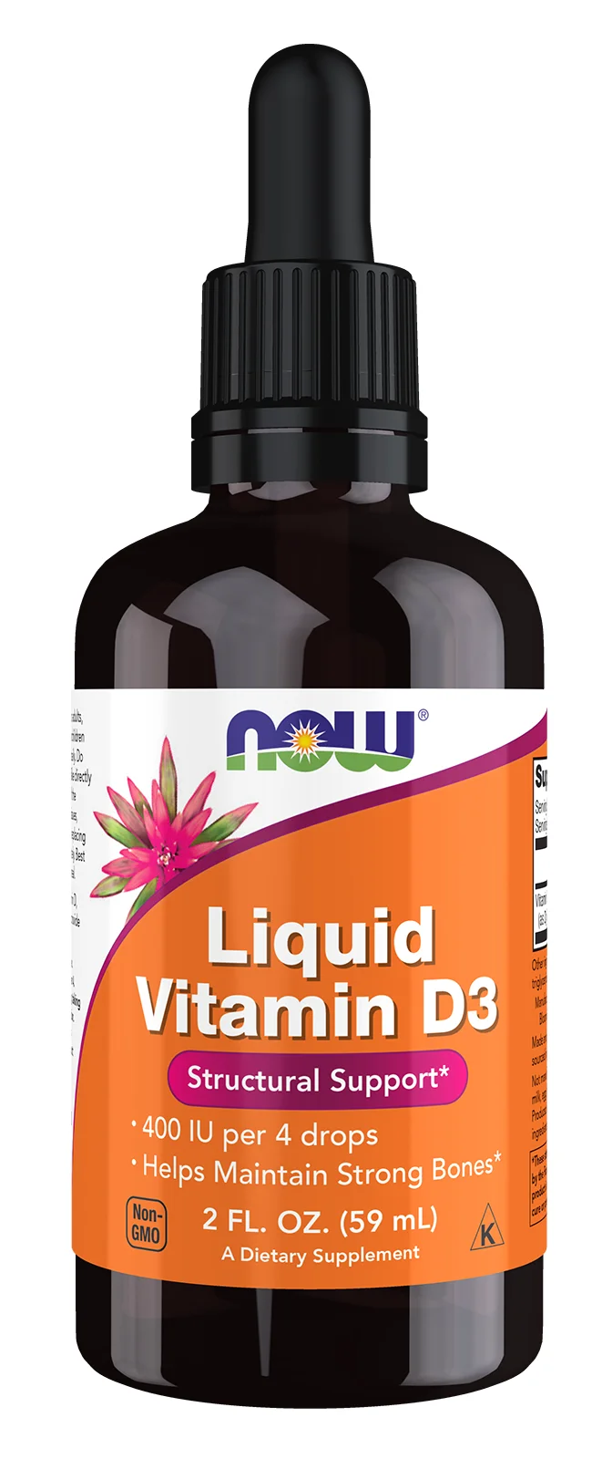 NOW Foods Vitamin D-3 Liquid - 400 IU