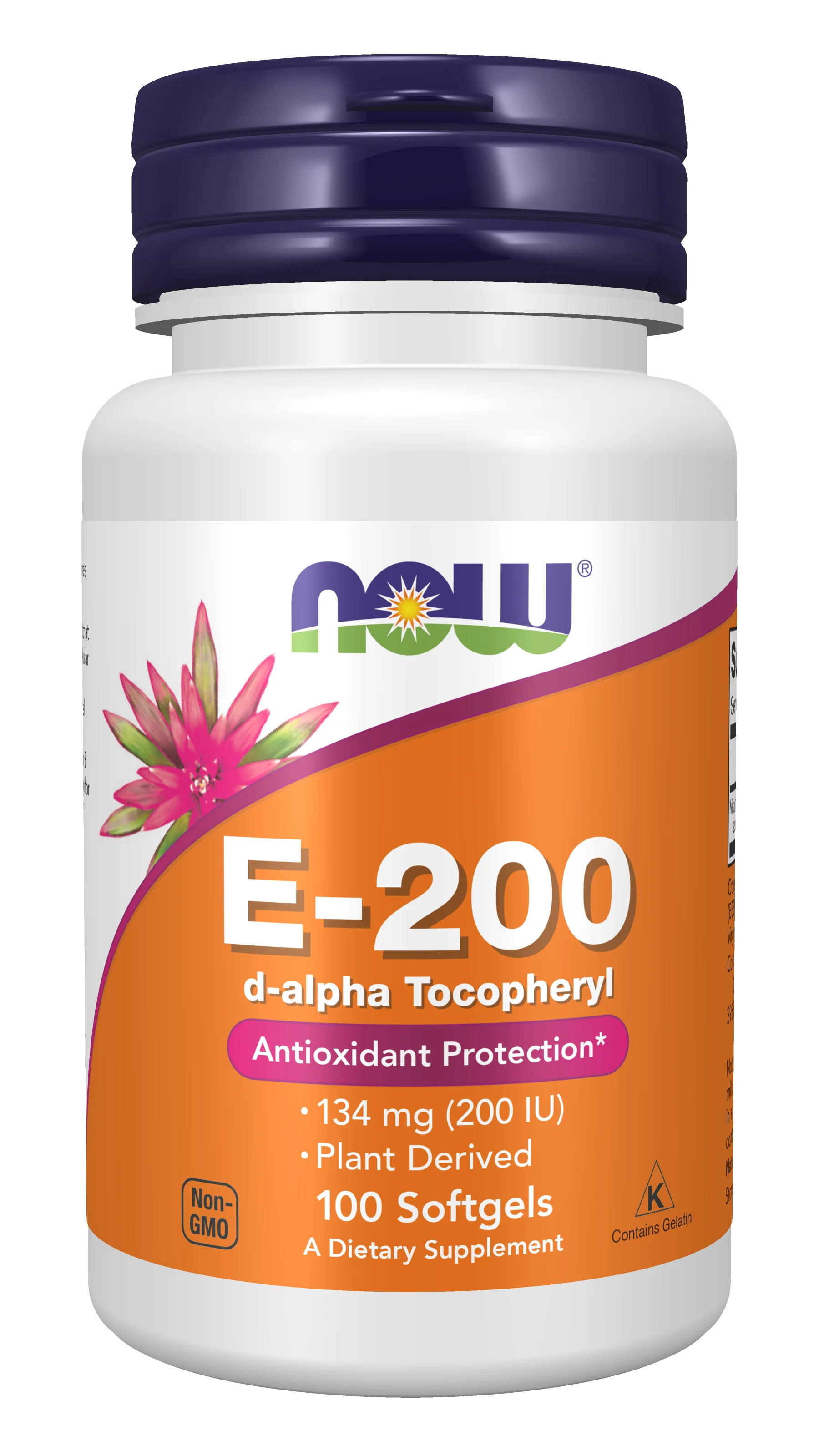NOW Foods Vitamin E-200, Natural
