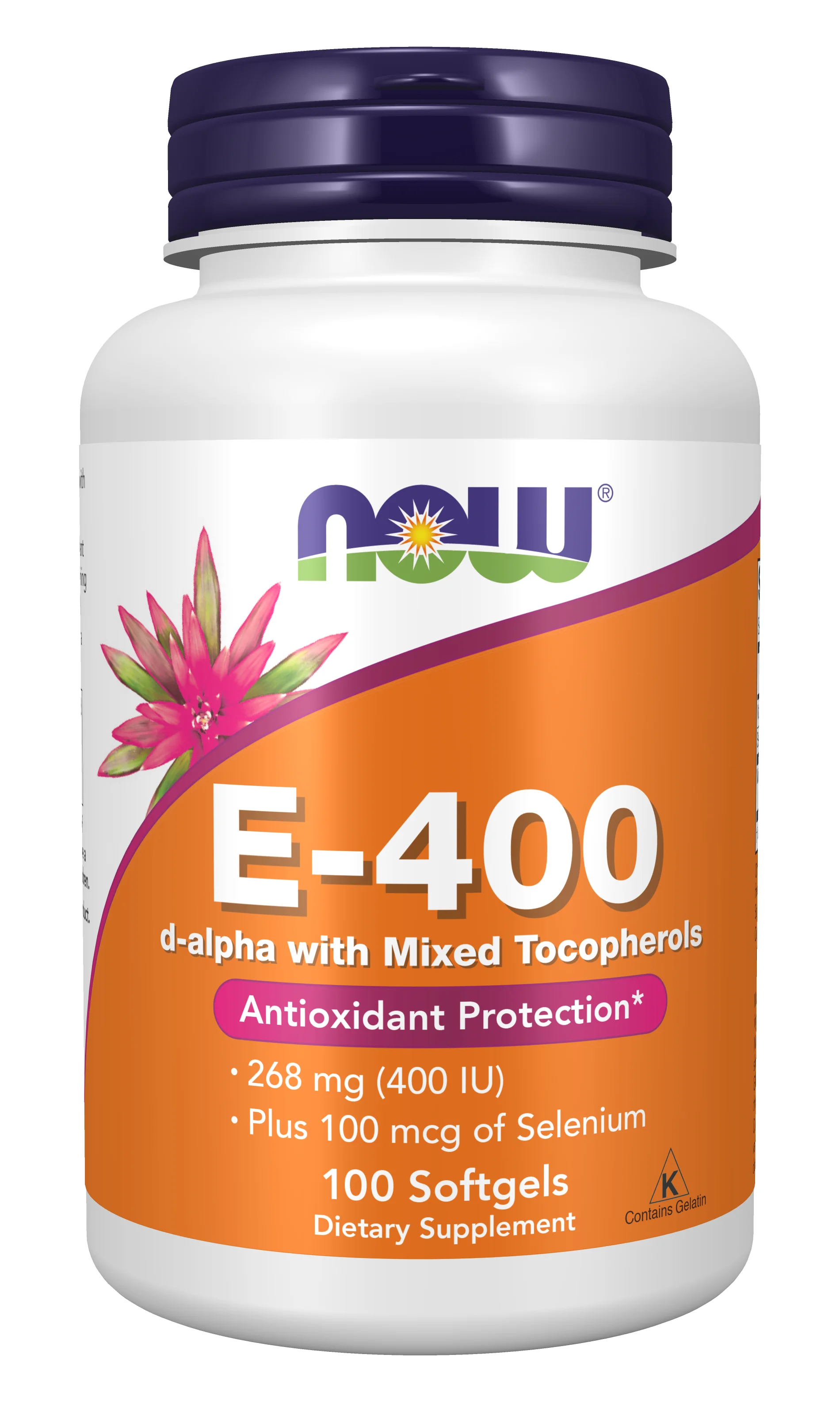 NOW Foods Vitamin E-400 IU with Selenium