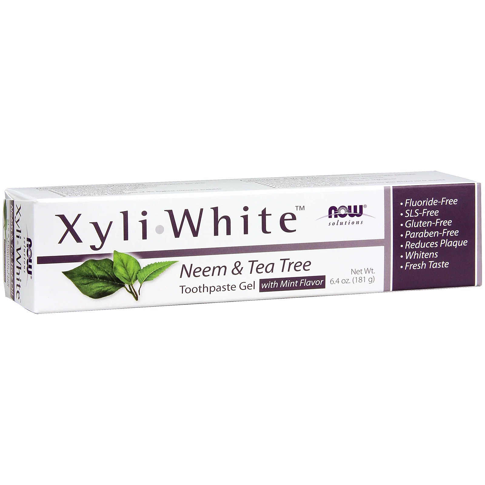 NOW Foods XyliWhite - Neem & Tea Tree Toothpaste Gel
