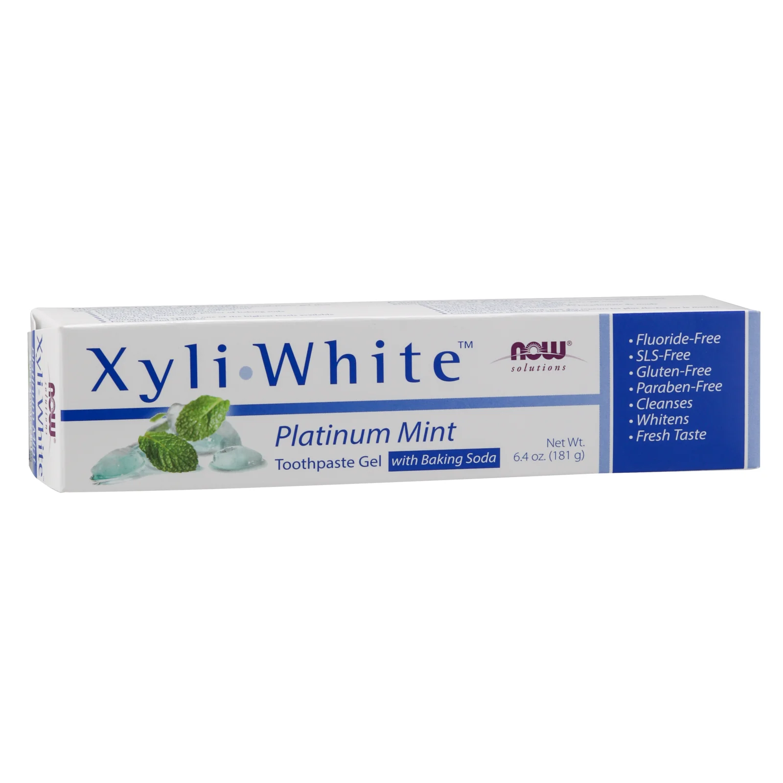 NOW Foods XyliWhite - Platinum Mint Toothpaste Gel w/Baking Soda