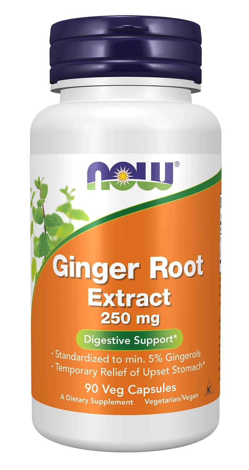 NOW Foods Ginger Root Extract, 250mg