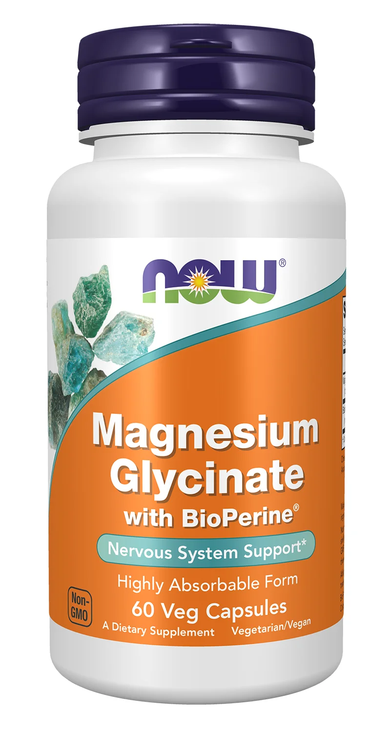 NOW Foods Magnesium Glycinate with BioPerine