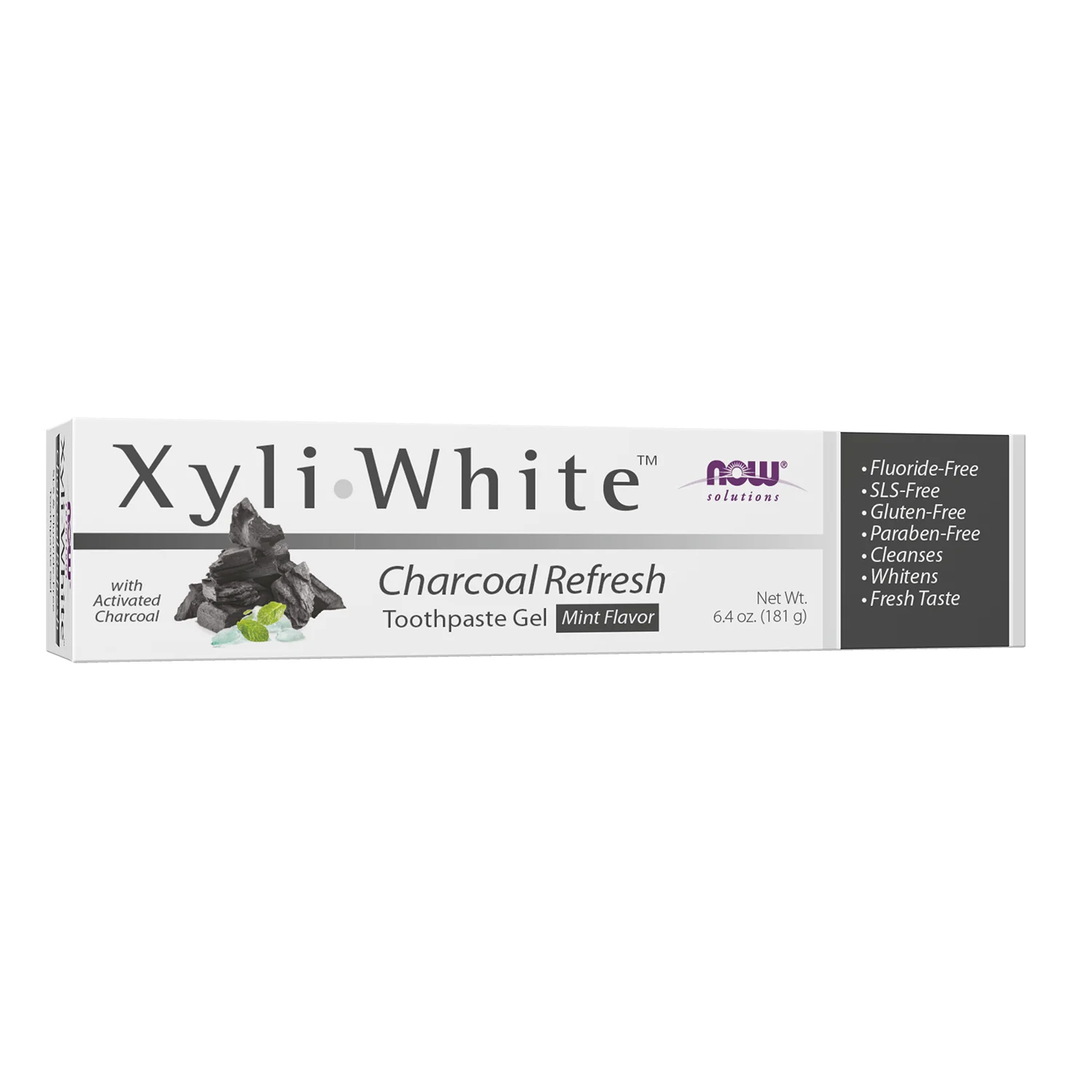NOW Foods XyliWhite - Charcoal Refresh Toothpaste Gel