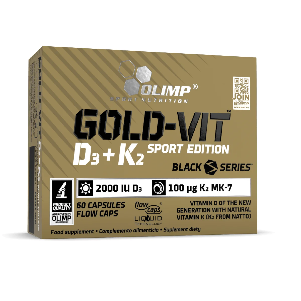 Olimp Nutrition Gold Vit D3 + K2 Sport Edition