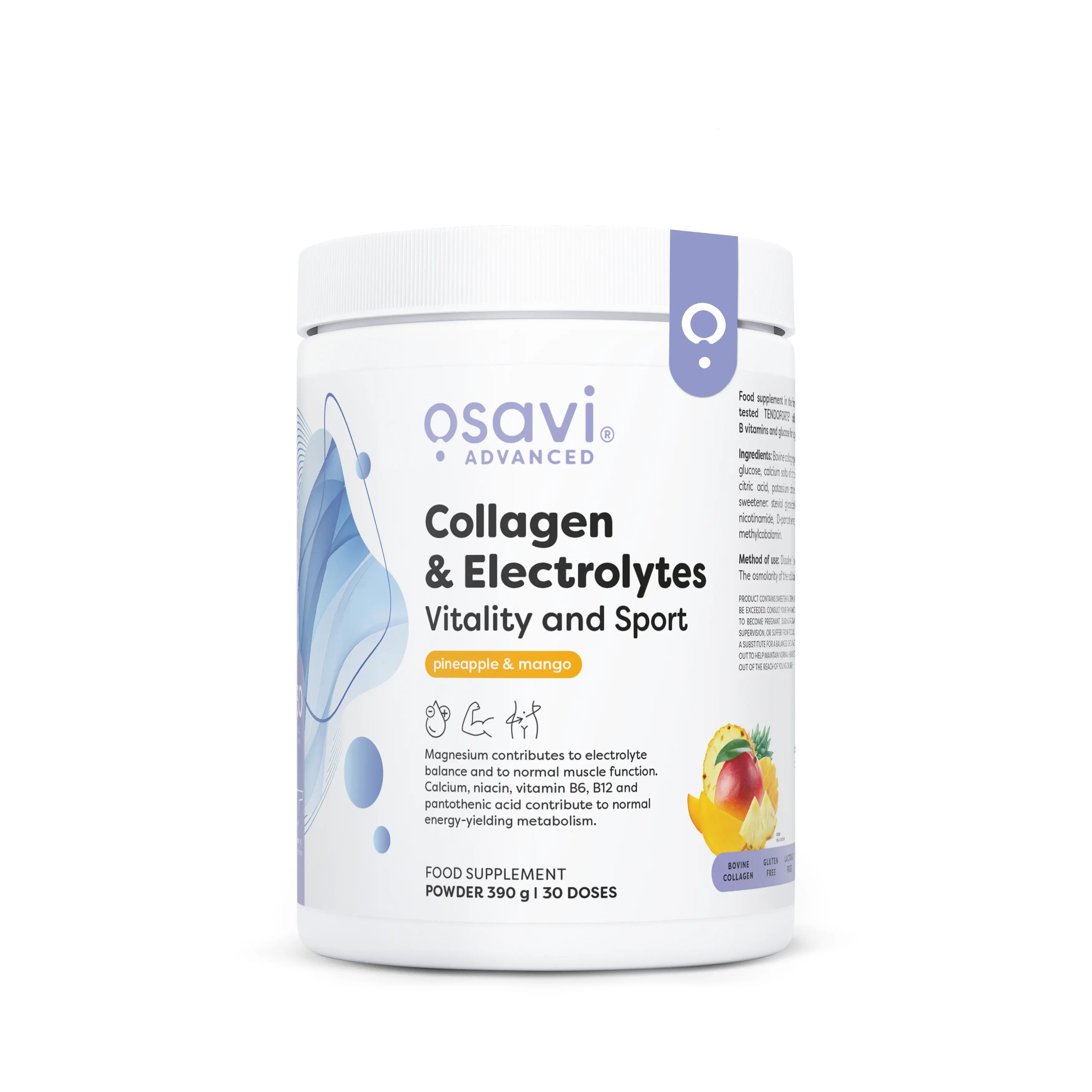 Osavi Collagen Electrolytes Vitality and Sport - Pineapple & Mango