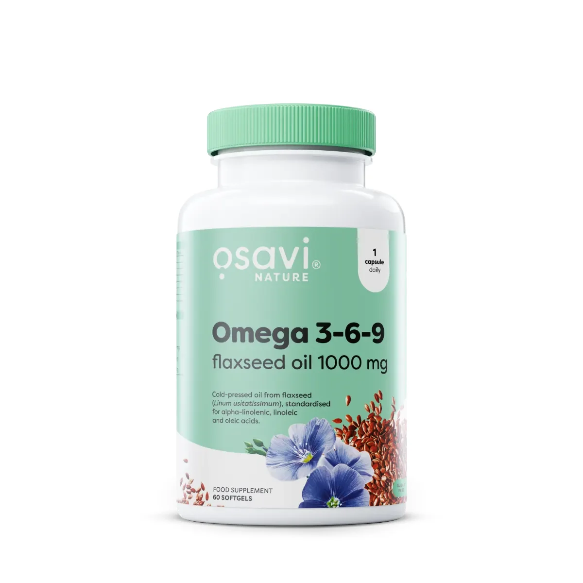 Osavi Omega 3-6-9 Flaxseed Oil - 1000mg
