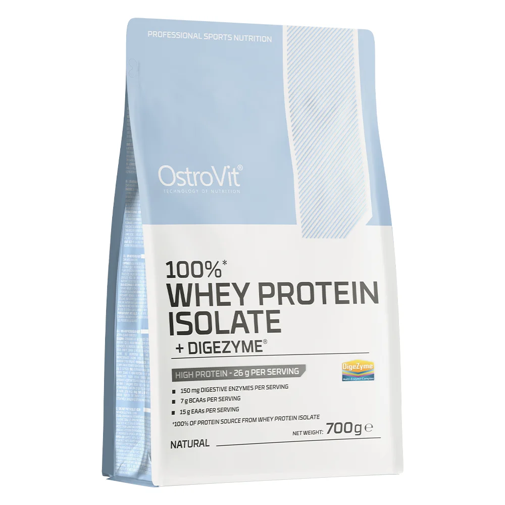 OstroVit 100% Whey Protein Isolate + Digezyme, Natural
