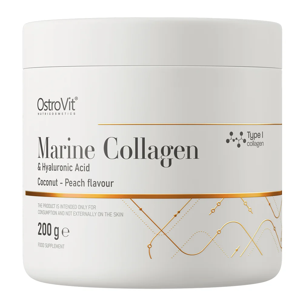 OstroVit Marine Collagen & Hyaluronic Acid, Coconut Peach