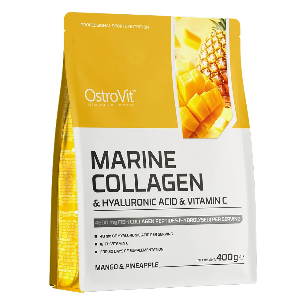 OstroVit Marine Collagen & Hyaluronic Acid & Vitamin C, Mango & Pineapple