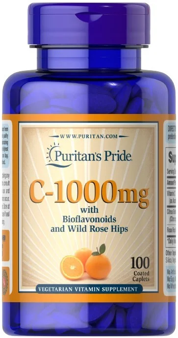 Puritan's Pride C-1000 with Bioflavonoids & Wild Rose Hips, 1000mg