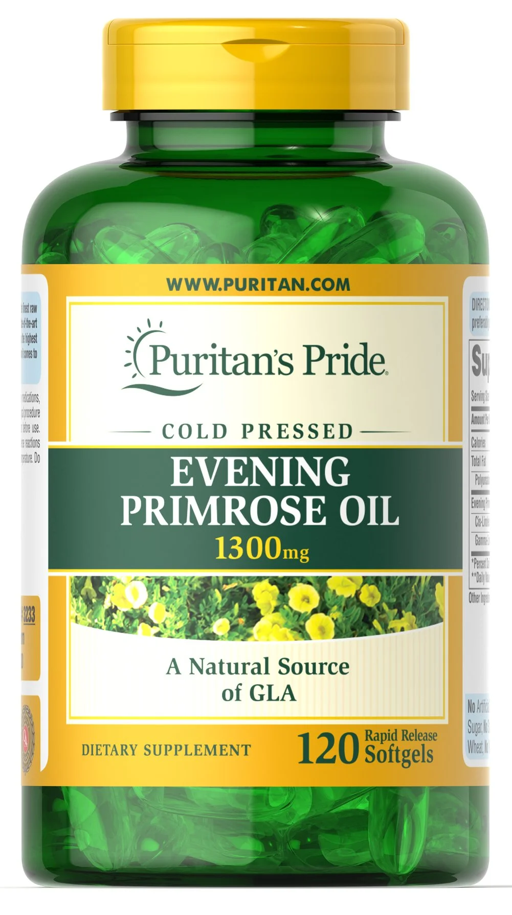 Puritan's Pride Evening Primrose Oil, 1300mg