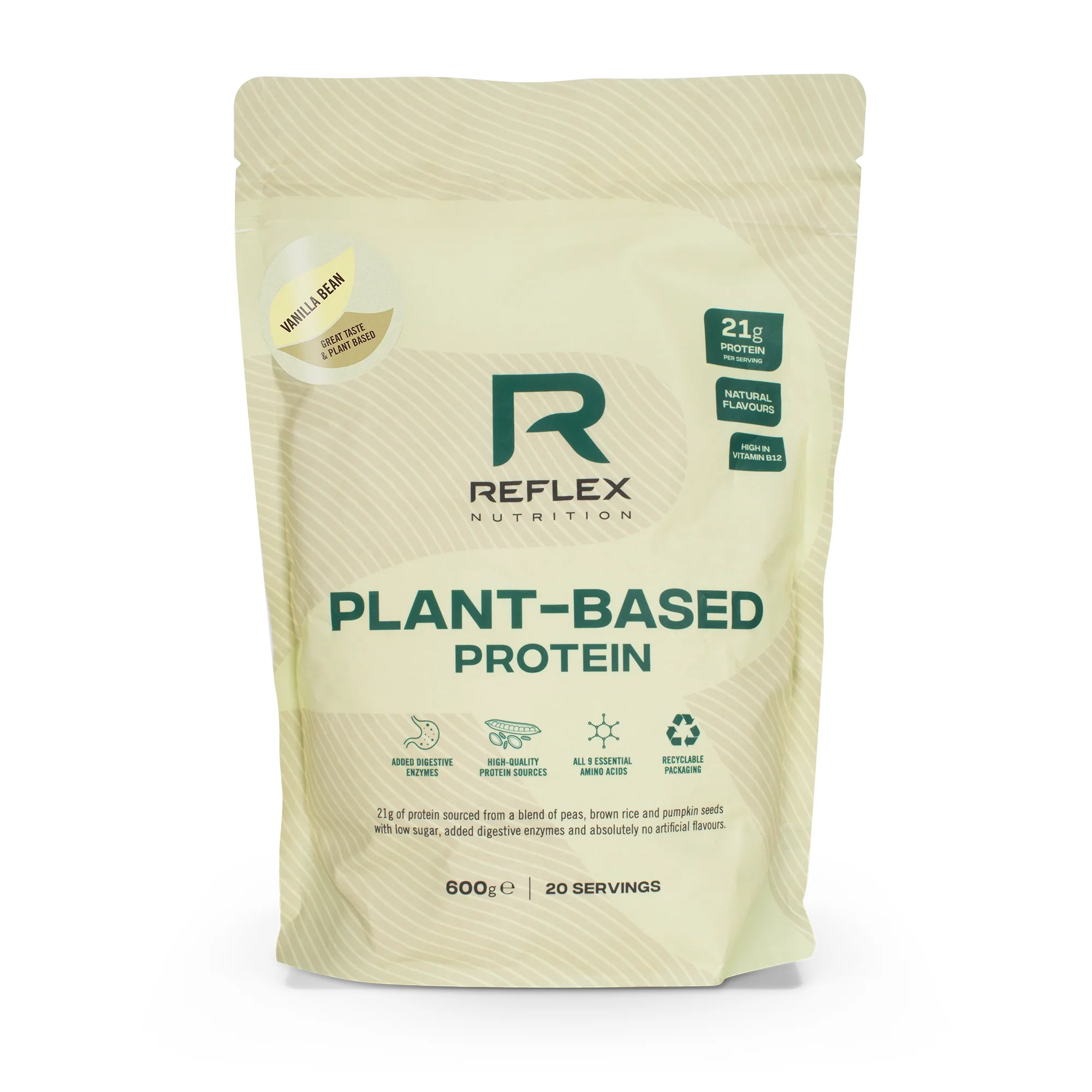 Reflex Nutrition Plant Based Protein, Vanilla Bean