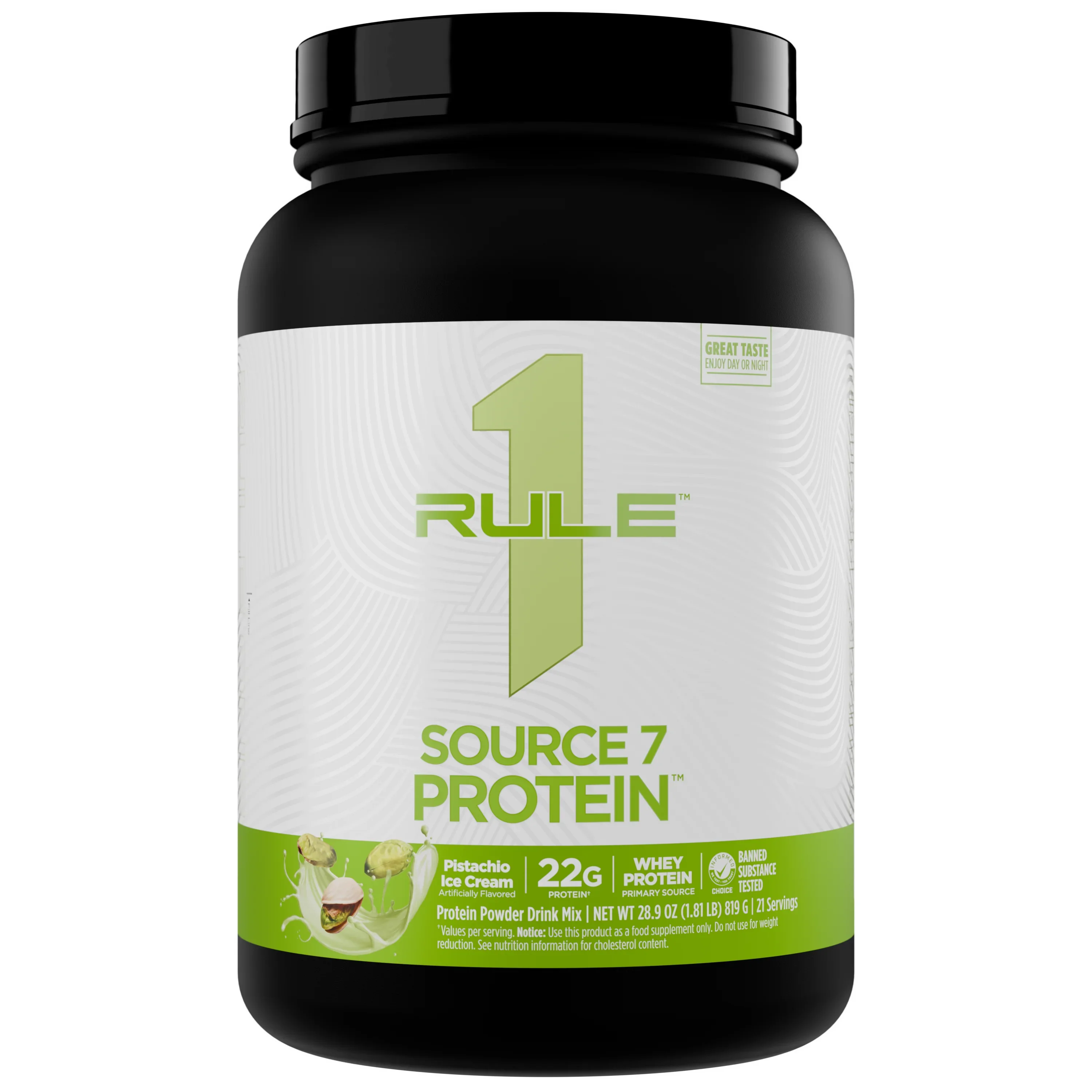 Rule One Source7 Protein, Pistachio Ice Cream