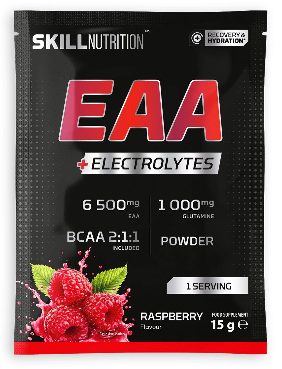 Skill Nutrition EAA + Electrolytes, Raspberry