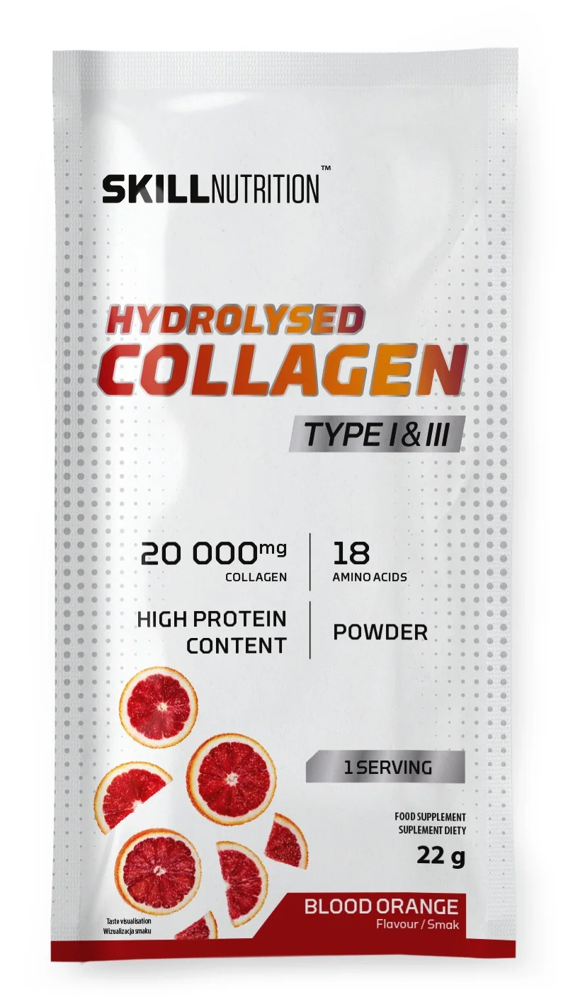 Skill Nutrition Hydrolysed Collagen Type I & III, Blood orange