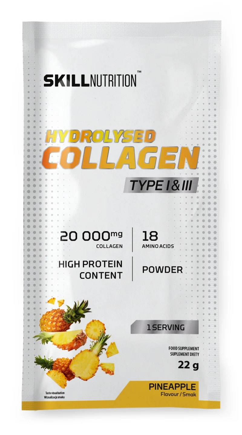 Skill Nutrition Hydrolysed Collagen Type I & III, Pineapple