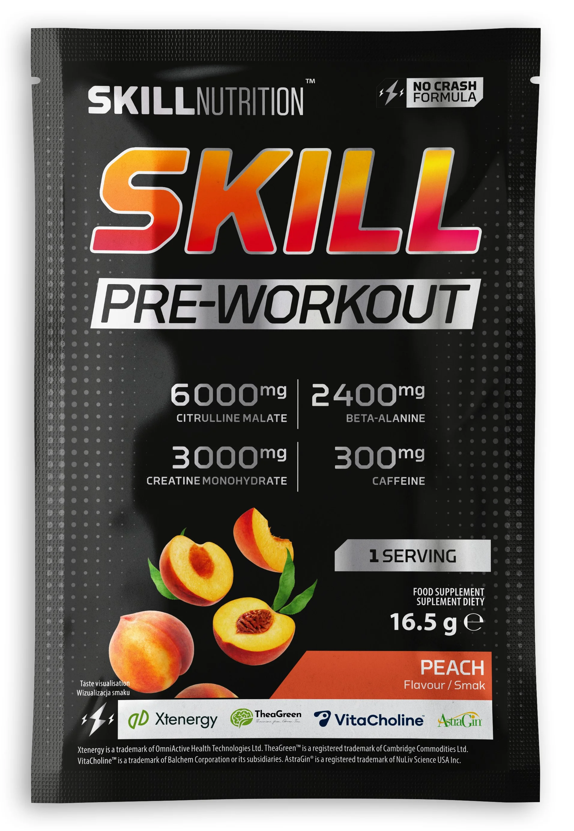 Skill Nutrition Skill Pre-Workout, Peach