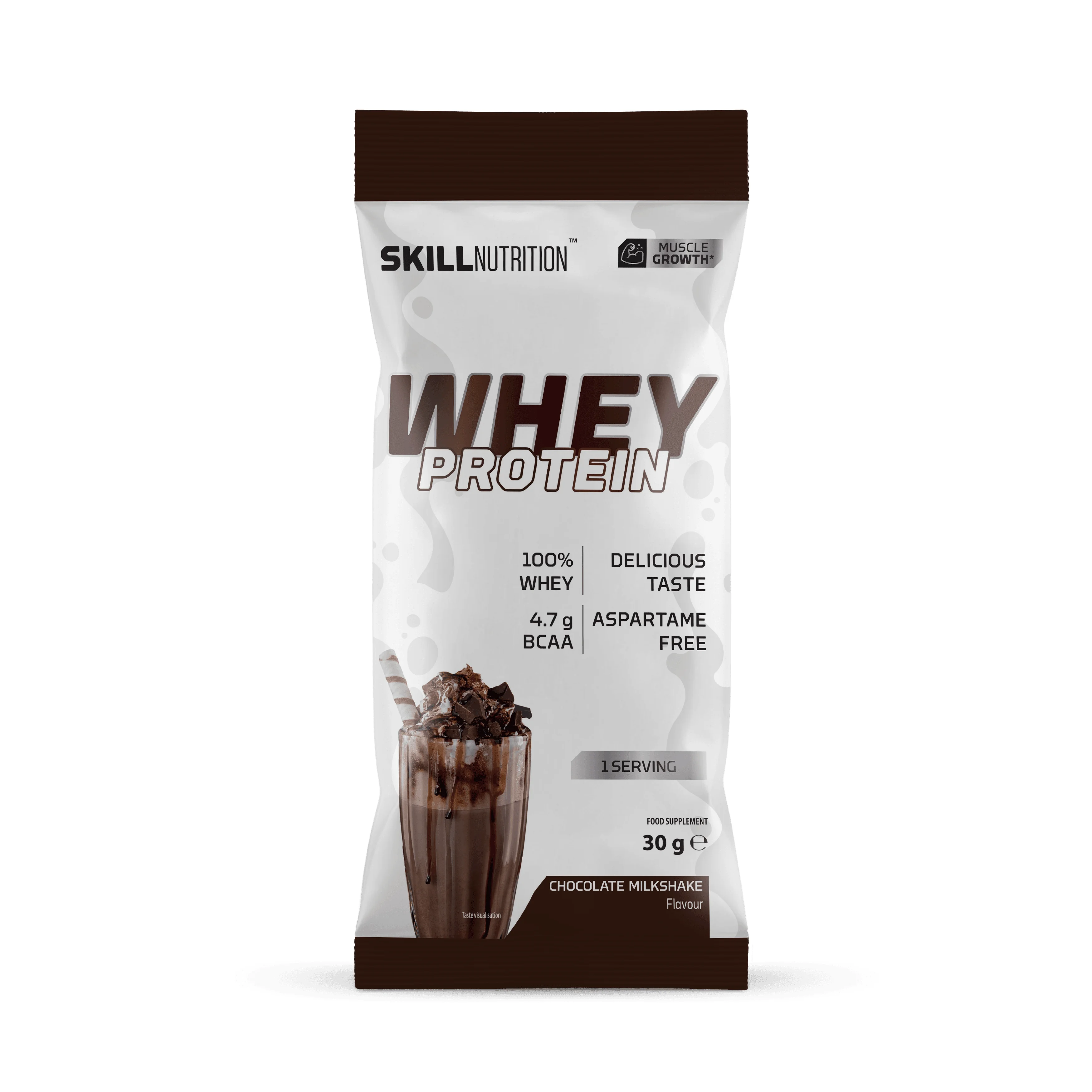 Skill Nutrition Whey Protein Powder, Chocolate Milkshake