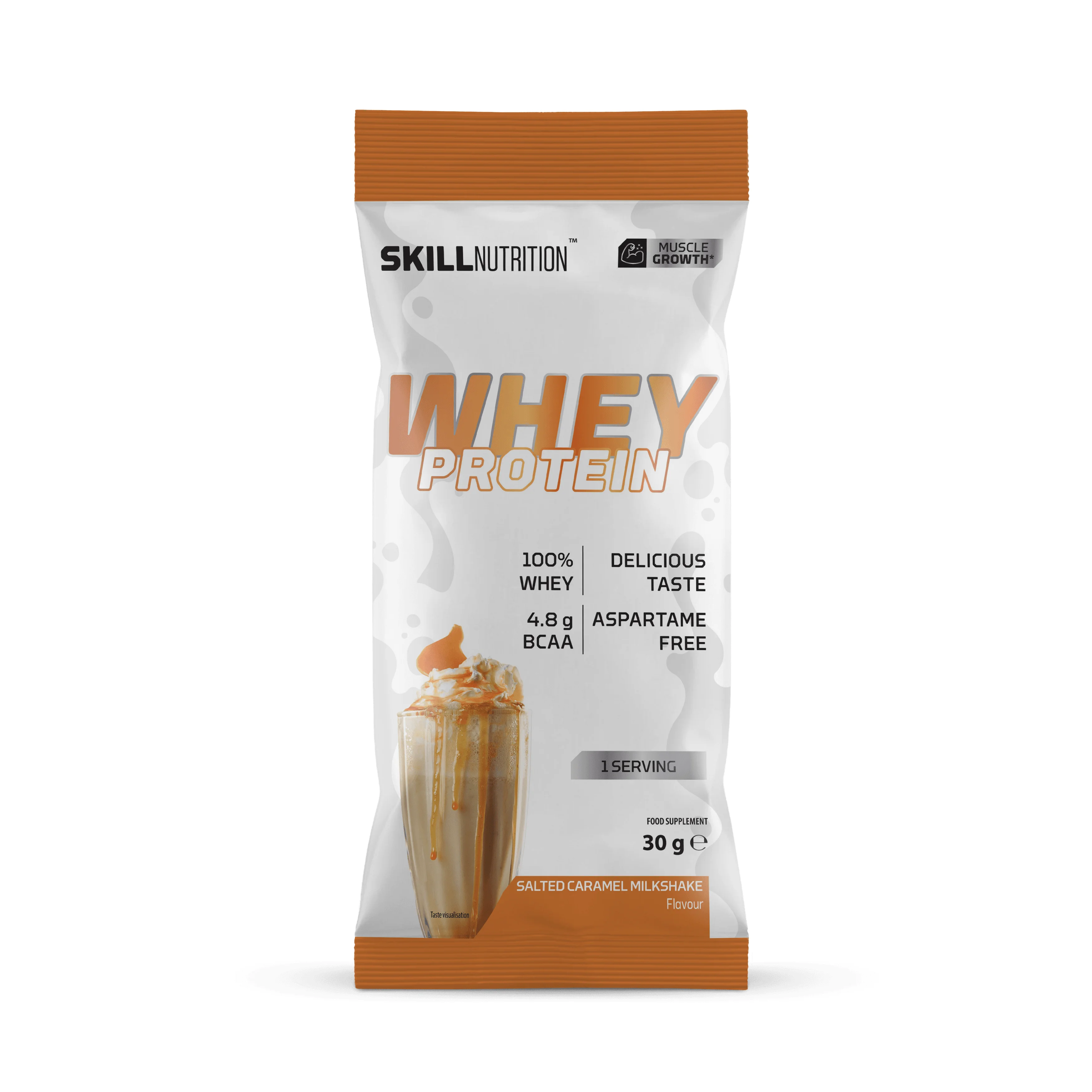 Skill Nutrition Whey Protein Powder, Salted Caramel Milkshake
