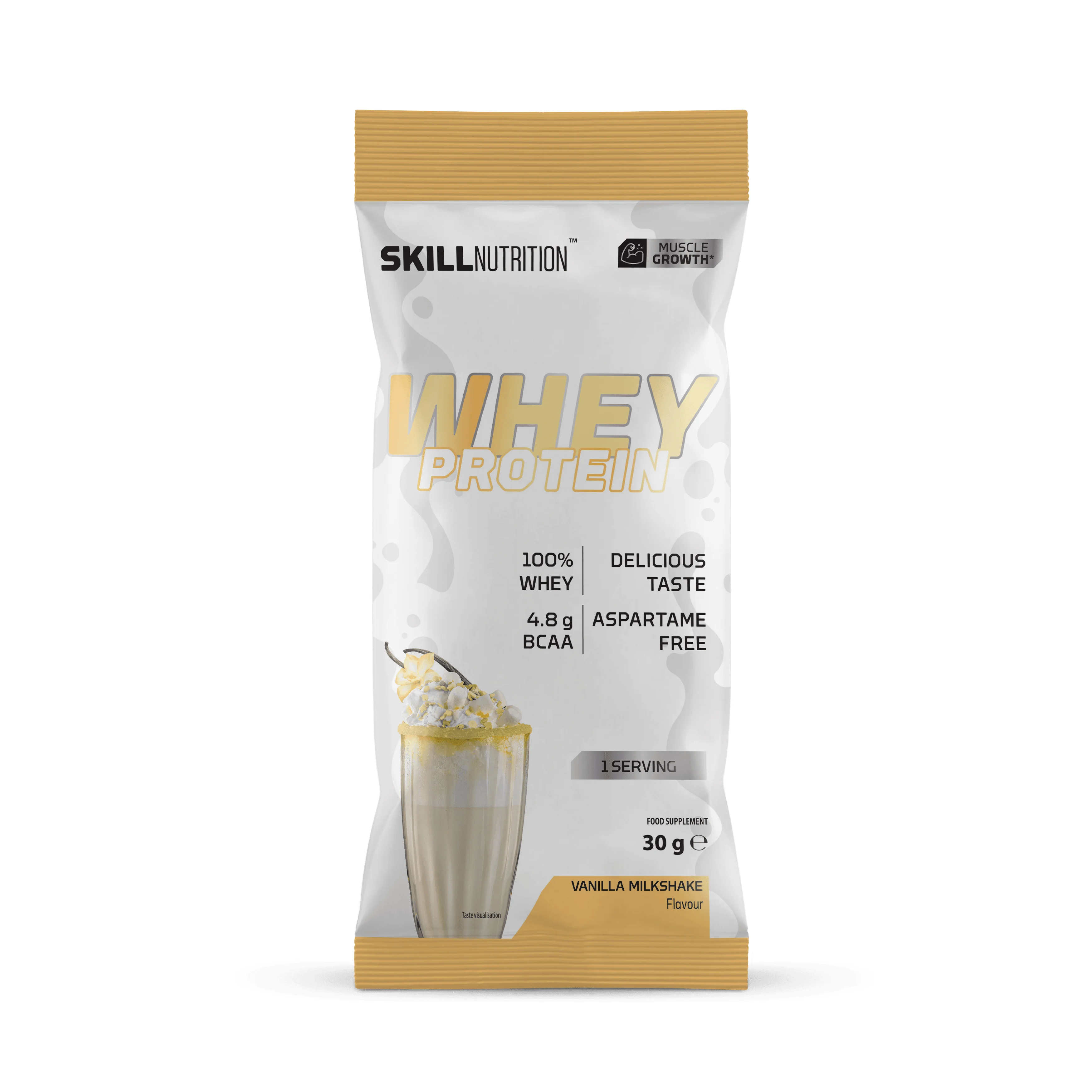 Skill Nutrition Whey Protein Powder, Vanilla Milkshake
