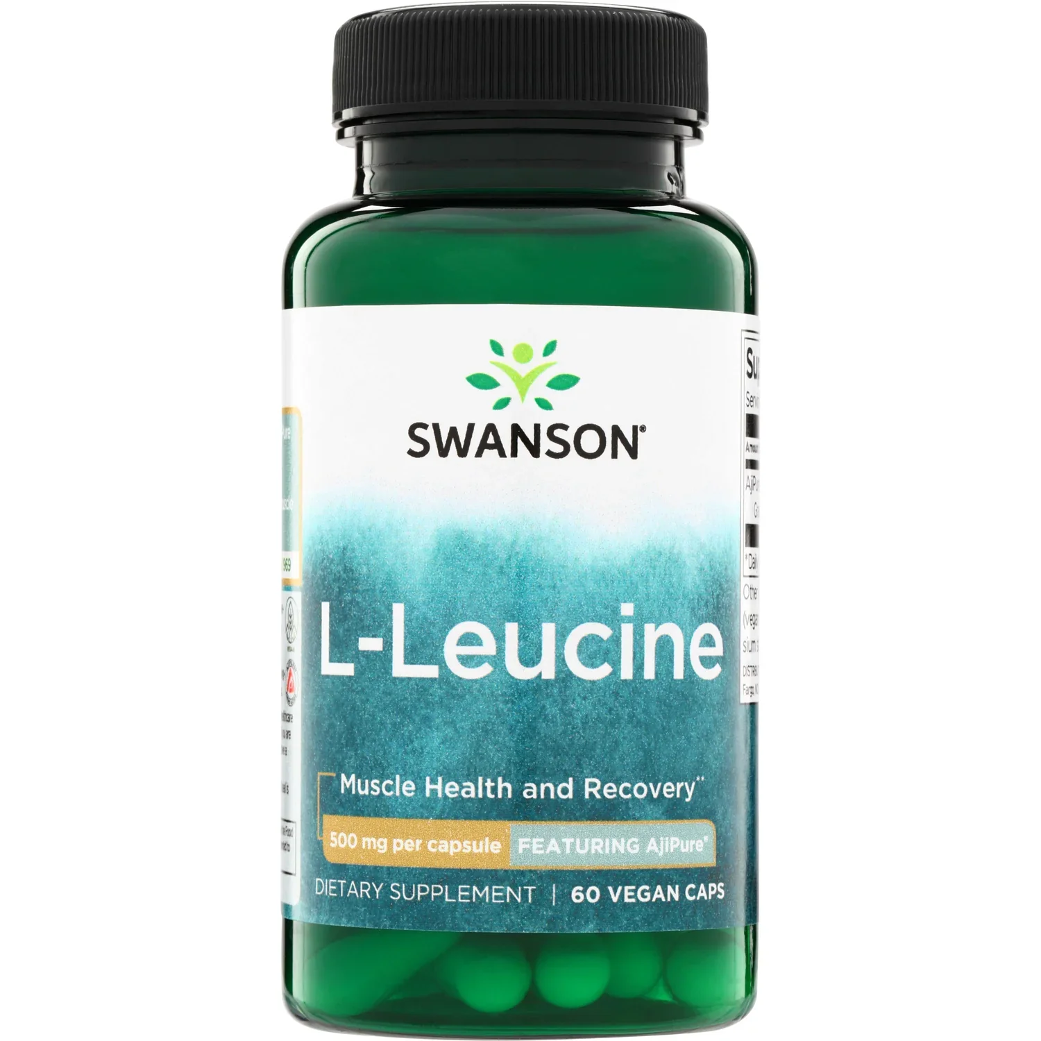 Swanson AjiPure L-Leucine, 500mg