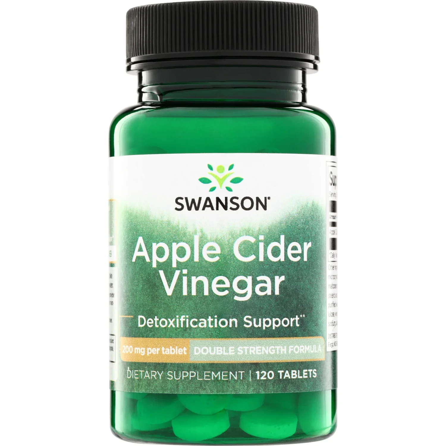 Swanson Apple Cider Vinegar - 200mg Double-Strength