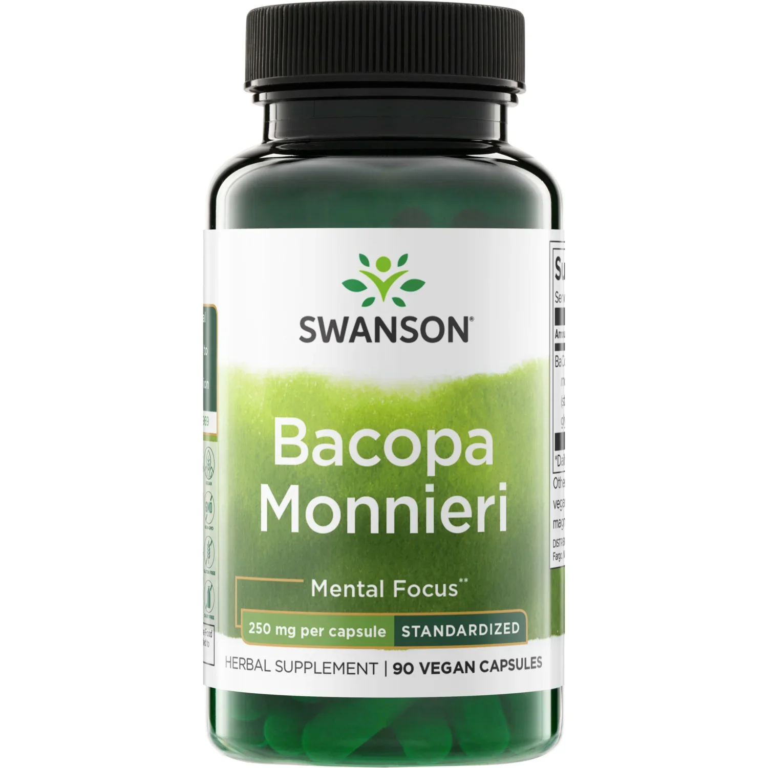 Swanson Bacopa Monnieri, 250mg