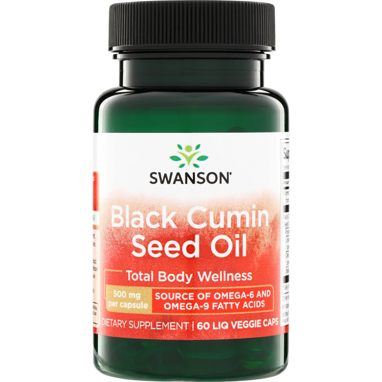 Swanson Black Cumin Seed Oil, 500mg