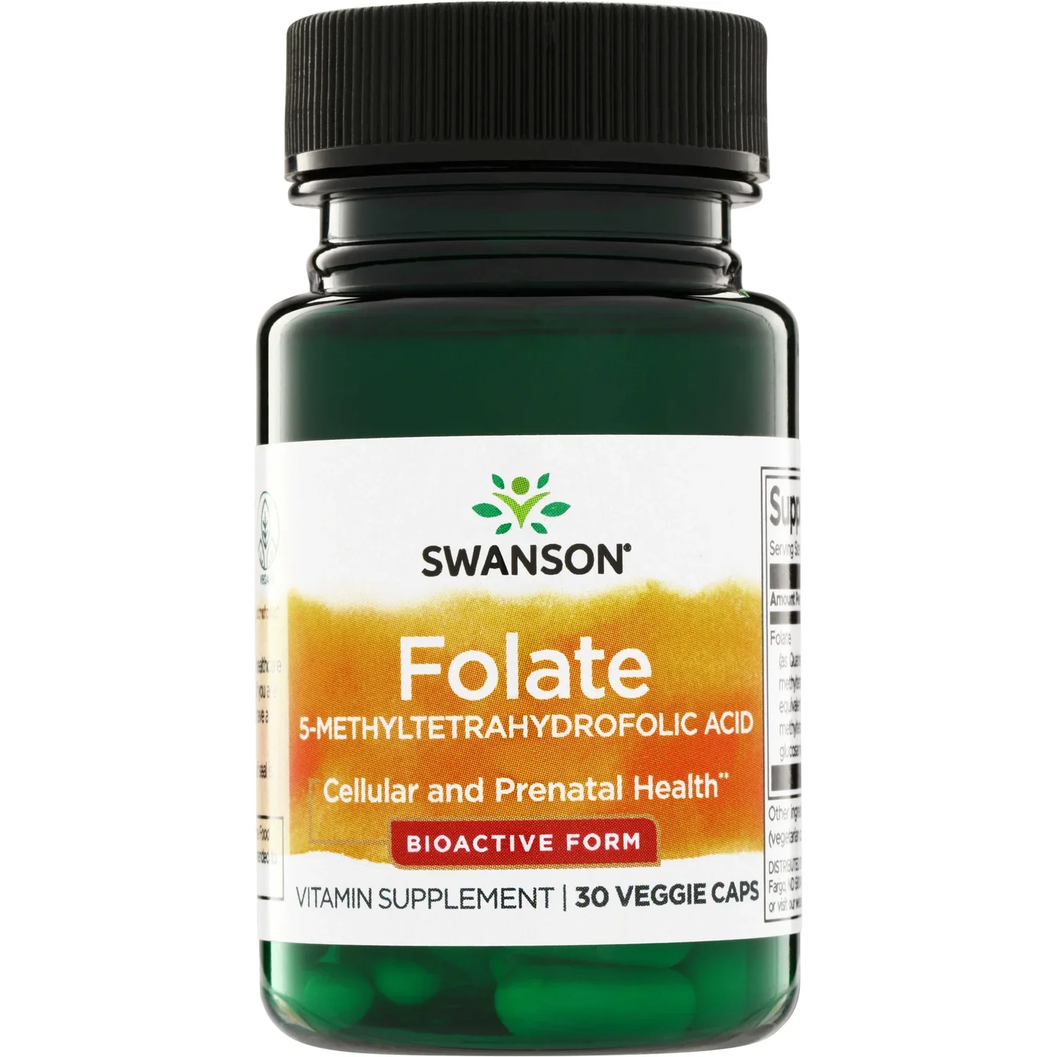 Swanson Folate (5-Methyltetrahydrofolic Acid) - 400mcg