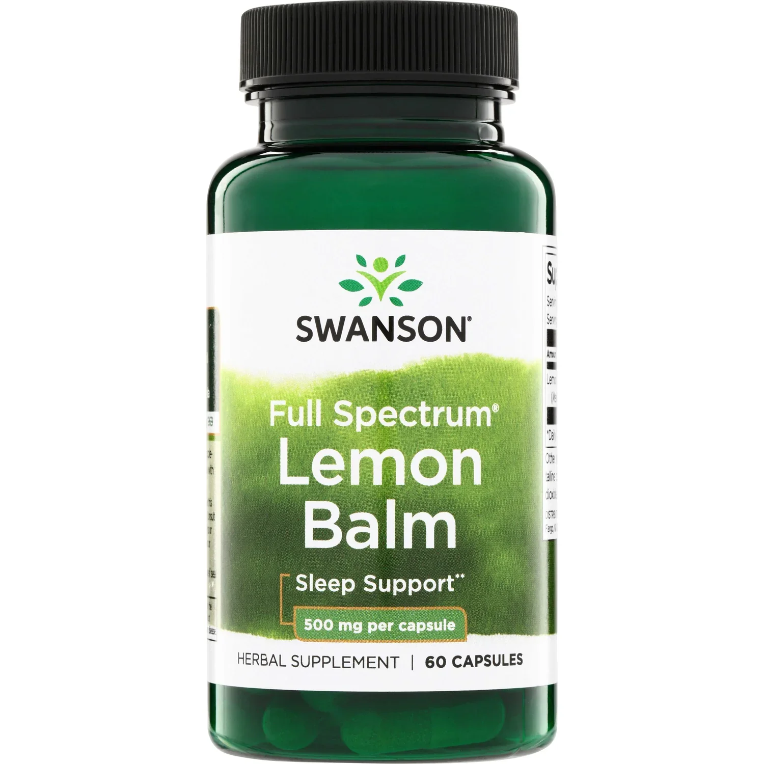 Swanson Full Spectrum Lemon Balm, 500mg
