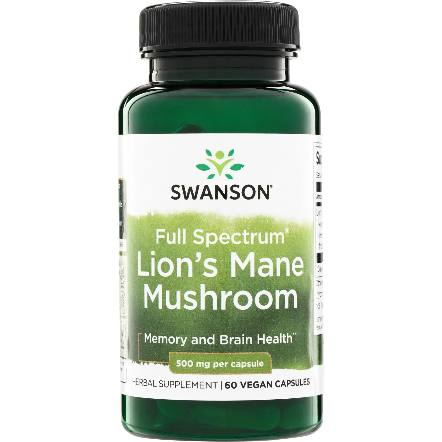 Swanson Full Spectrum Lion's Mane Mushroom, 500mg