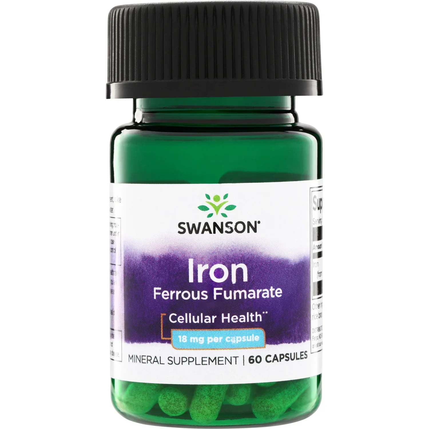 Swanson Iron (Ferrous Fumarate), 18mg