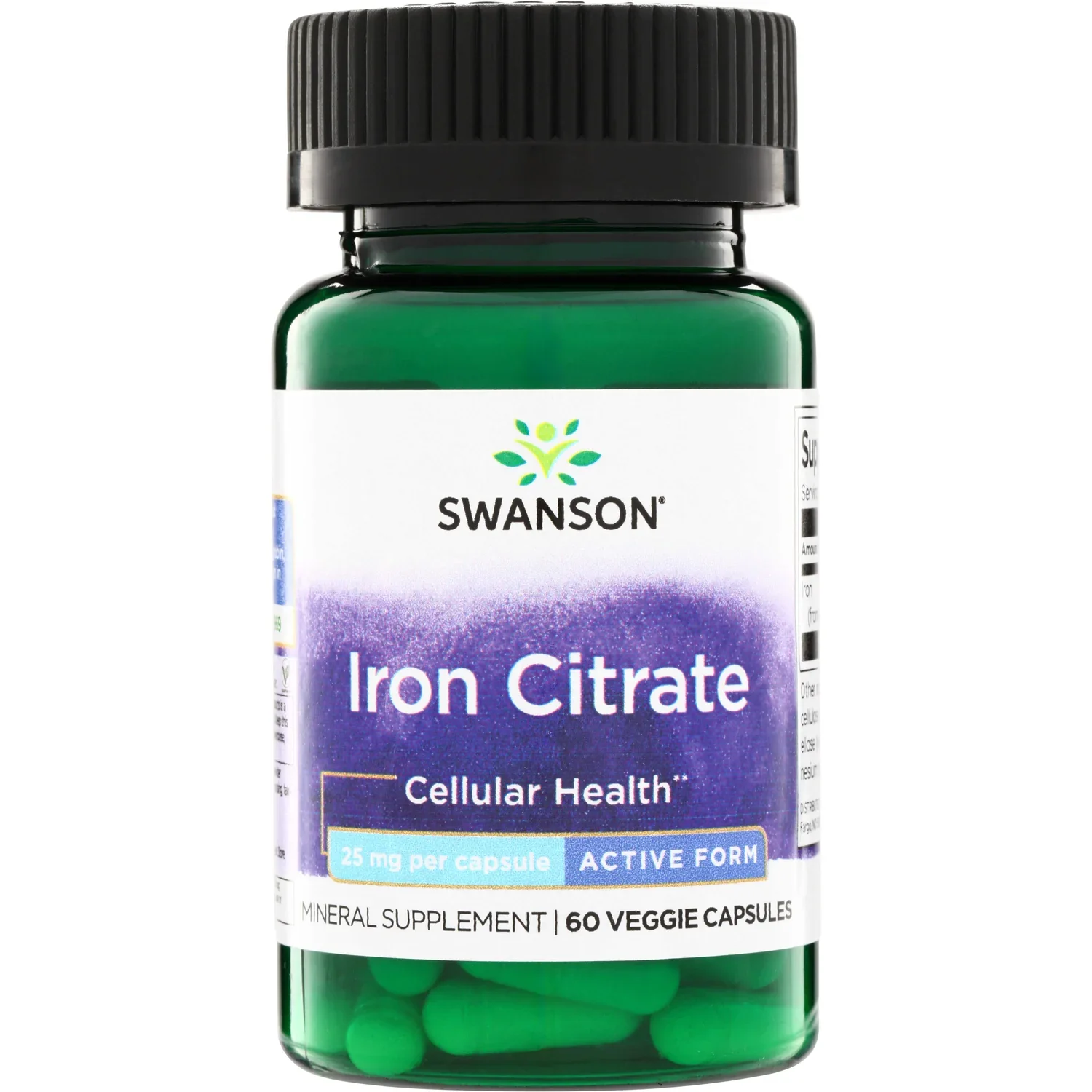 Swanson Iron Citrate, 25mg