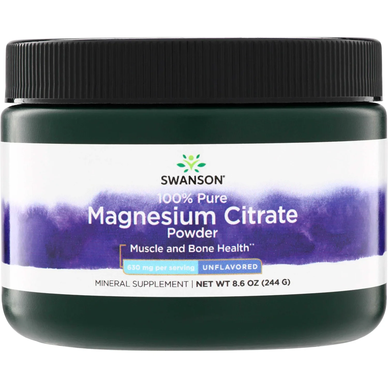 Swanson Magnesium Citrate - Powder 630mg