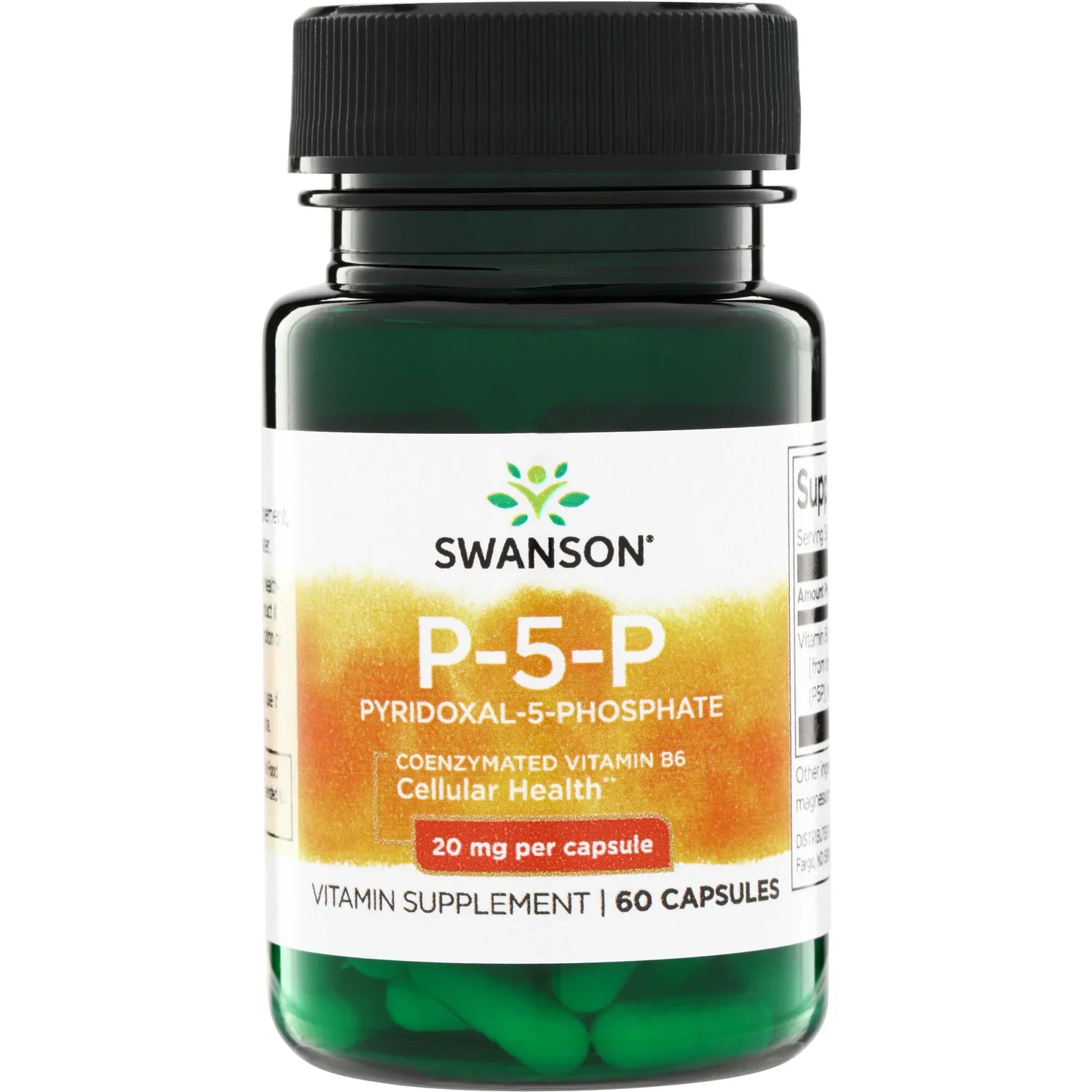 Swanson P-5-P (Pyridoxal-5-Phosphate) Coenzymated Vitamin B6 - 20mg
