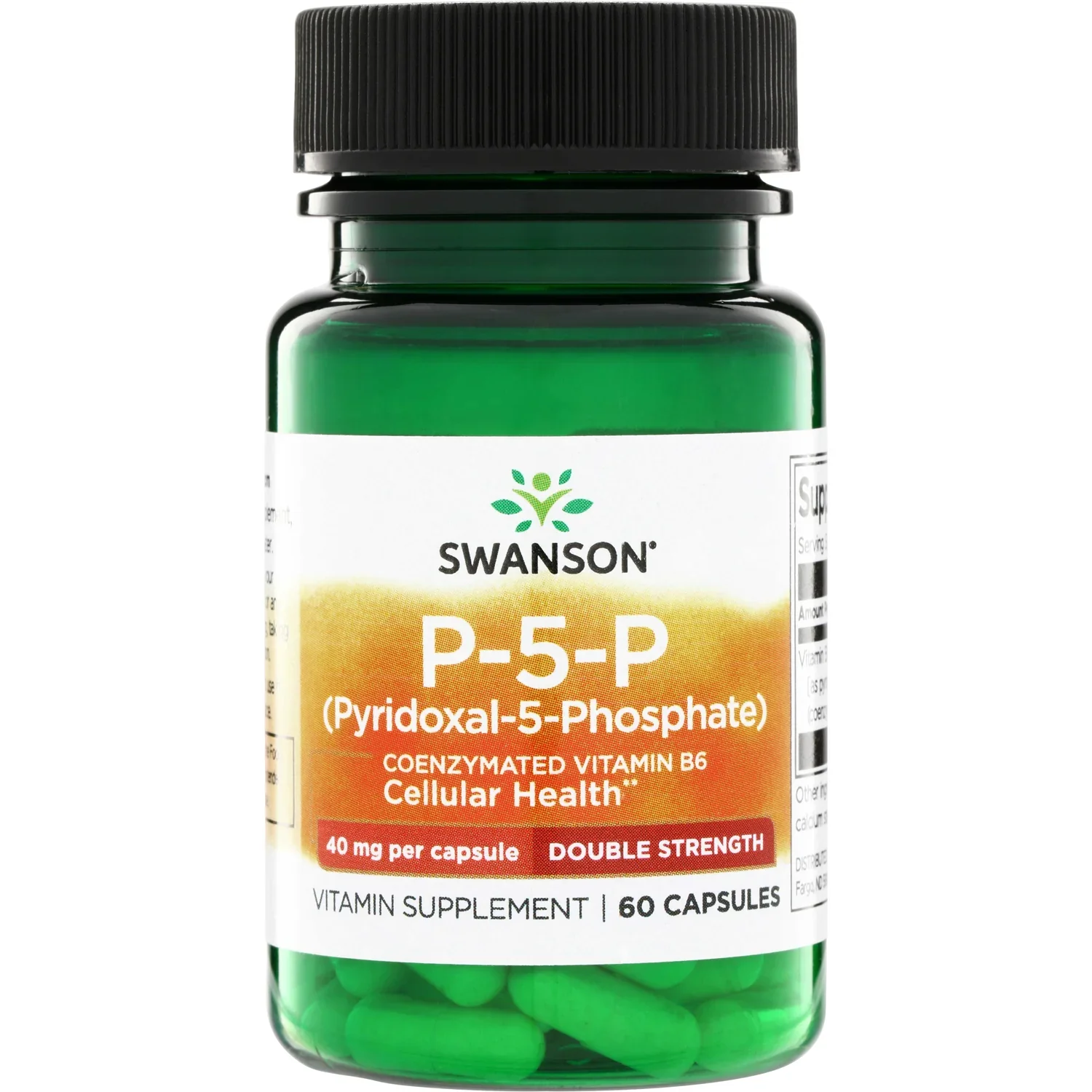 Swanson P-5-P (Pyridoxal-5-Phosphate) Coenzymated Vitamin B6 - 40mg