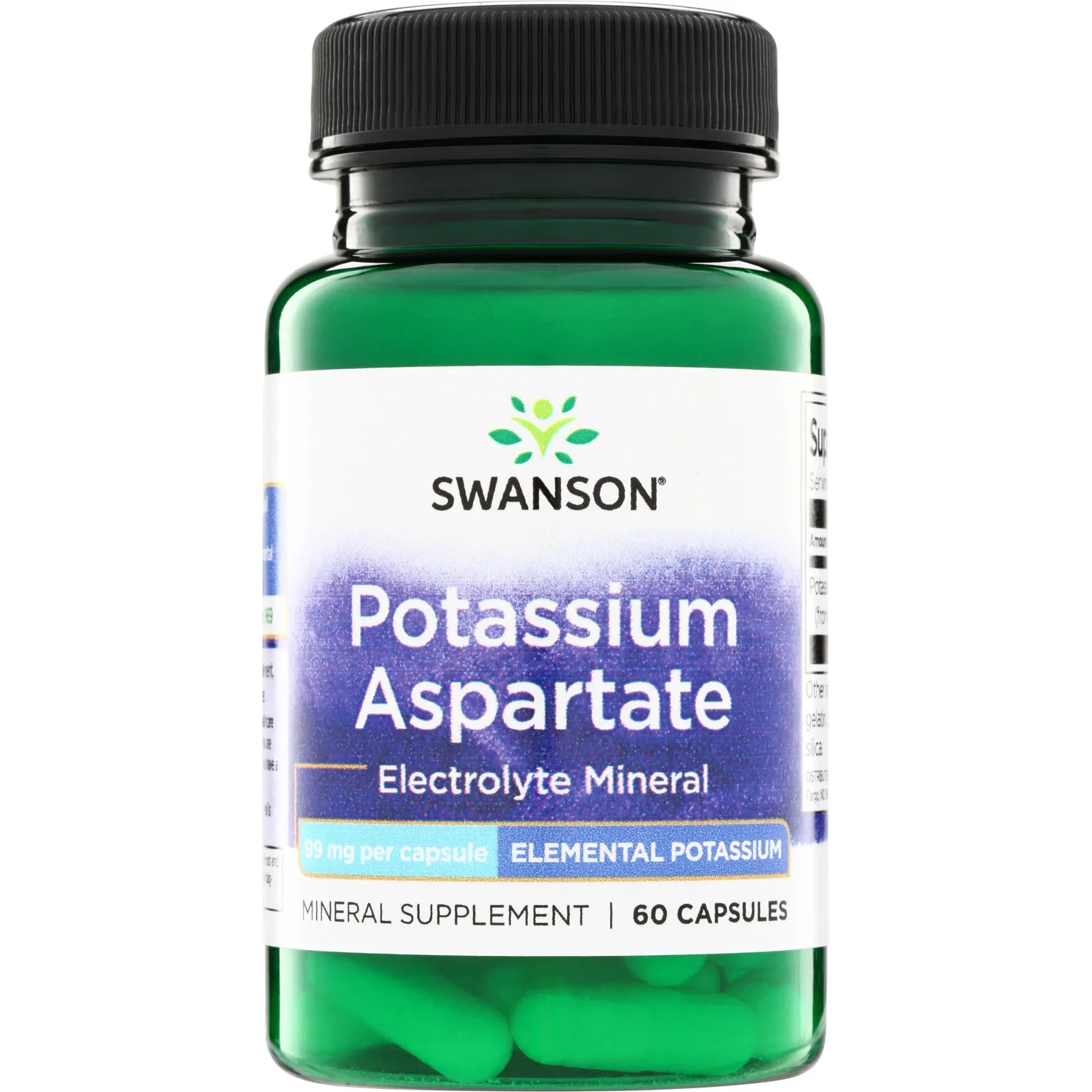 Swanson Potassium Aspartate, 99mg