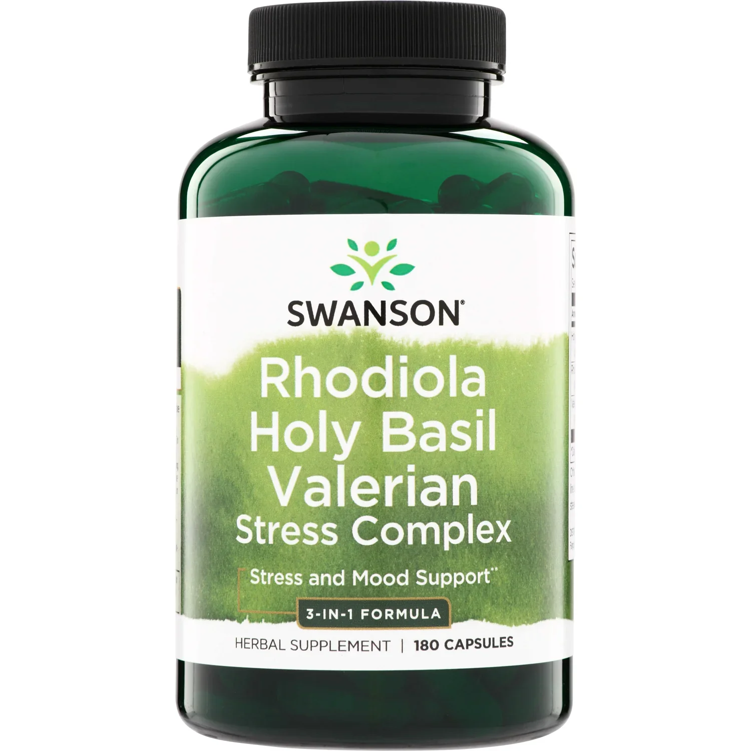 Swanson Rhodiola Holy Basil Valerian Stress Complex