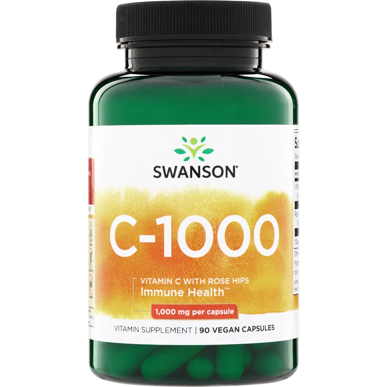 Swanson Vitamin C with Rose Hips Extract - 1000mg