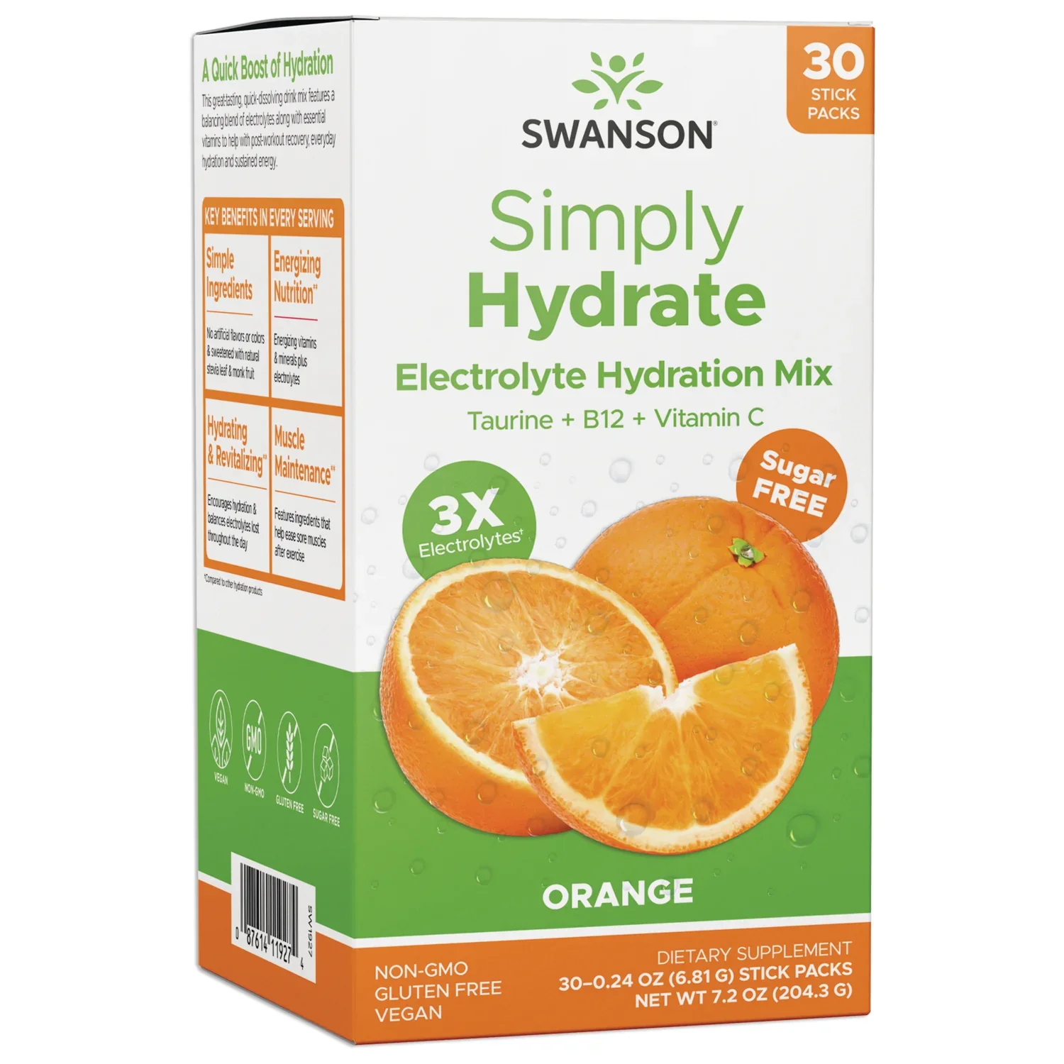 Swanson Simply Hydrate, Orange