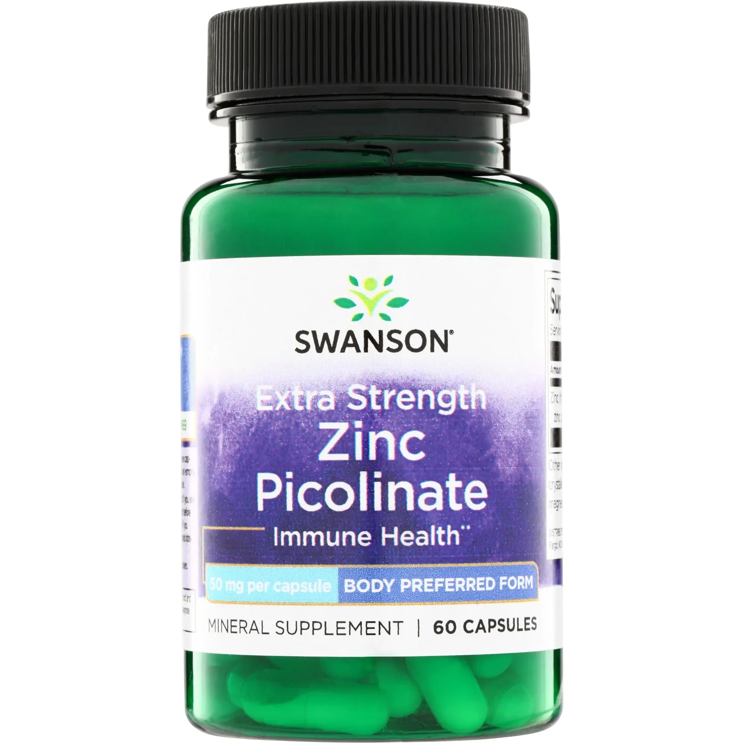 Swanson Zinc Picolinate Body Preferred Form - 50mg Extra Strength