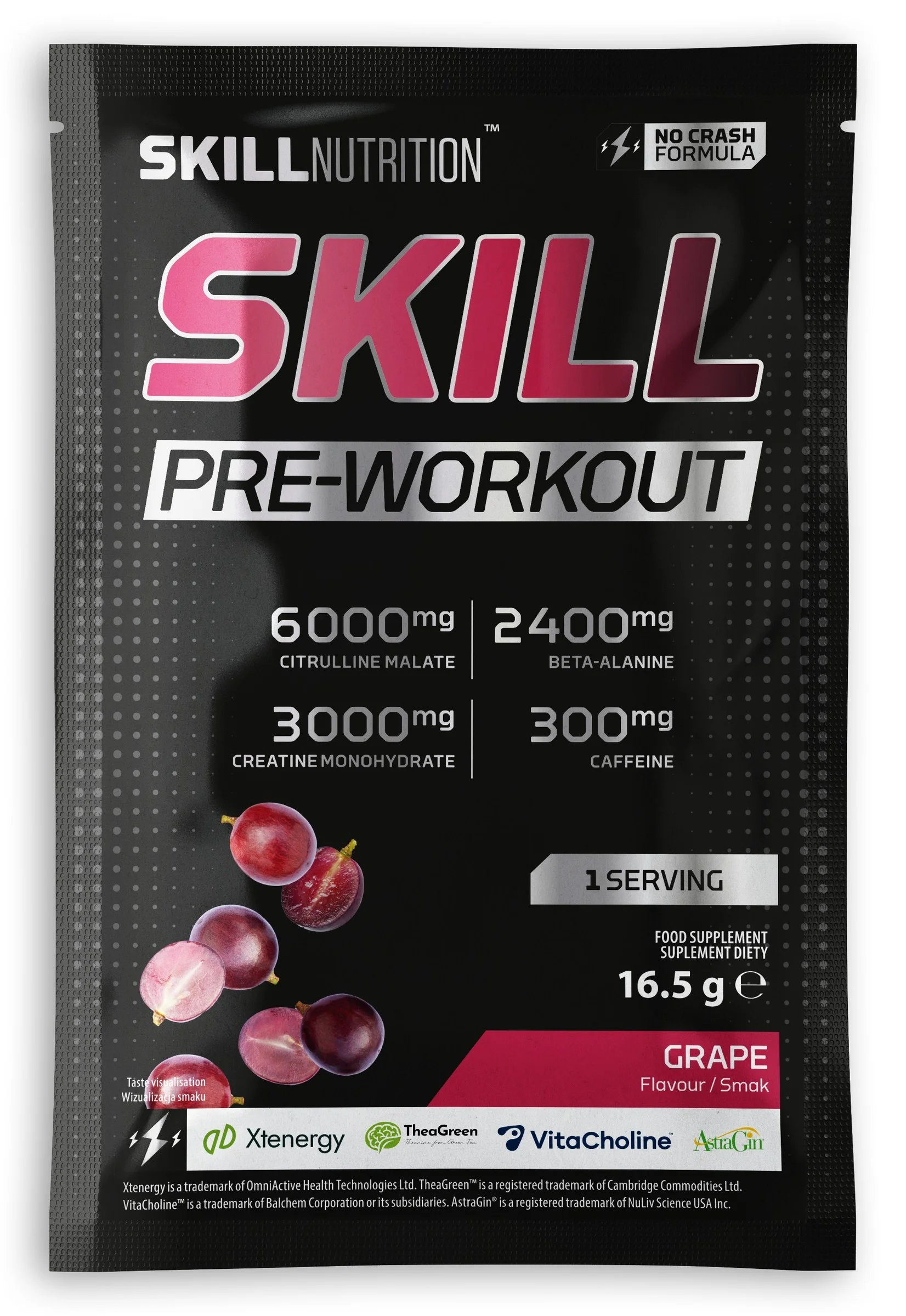 Skill Nutrition Skill Pre-Workout, Grape